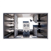 Maisons modulaires préfabriquées à 3 pièces, conteneurs détachables avec panneaux sandwich et acier pour bâtiments de bureaux et hôpitaux