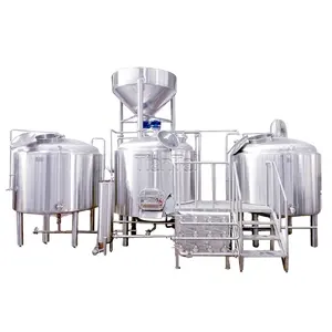 10BBL啤酒厂系统，配有天台2 3定制啤酒厂组合啤酒酿造设备定制