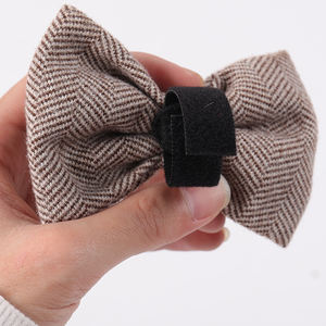 Set Harness, Kalung, dan Tali Anjing dari Katun Twill Lembut Warna Cokelat, Desain Khusus Produsen Hewan Peliharaan, Dapat Disesuaikan - Product Image 6