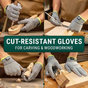<span class=keywords><strong>Gants</strong></span> <span class=keywords><strong>de</strong></span> sculpture sur bois, résistants aux coupures, niveau 5, pour la sculpture sur bois et la menuiserie - Product Image 3