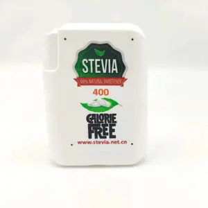Extrato de Stevia de mesa de qualidade alimentar, comprimidos, adoçante seco a granel com dispensador de plástico, certificado Kosher