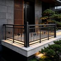 Balustrade extérieure en alliage d'aluminium, nouveau style chinois, pour villa, garde-corps décoratif, clôture de jardin sur mesure, résistant à la rouille pour balcon