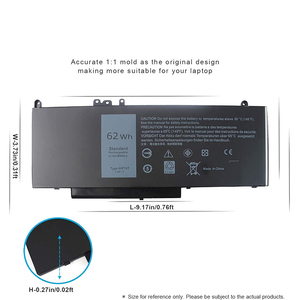 6MT4T 62Wh Laptop Battery Replacement for Macbook E5470 E5570 CE RoHS Certified Stock <b>12</b>-Month Warranty 100% Capacity Guarantee - Product Image 3