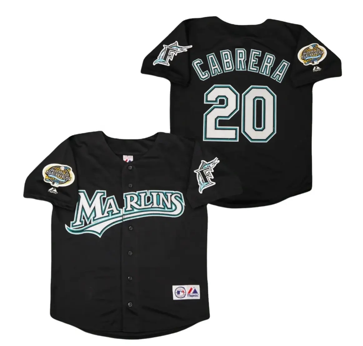 Miguel Cabrera Miami Florida Marlins 2003 maglia da Baseball ufficiale classica del giocatore in Serie del mondo