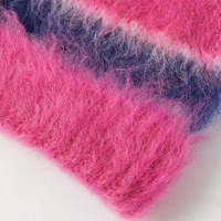 Fabricant de tricots, logo personnalisé, design jacquard, blocs de couleur, rayures, bonnet moelleux, bonnet chaud en tricot, bonnet en mohair