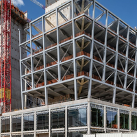 Edificio Prefabricado de Estructura de Acero Galvanizado con Diseño Moderno para una Instalación Rápida