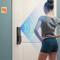 Usine directe 6068 mortaise empreinte digitale mot de passe écran Rfid carte clé Tuya APP WIFI serrure de porte intelligente avec caméra HD