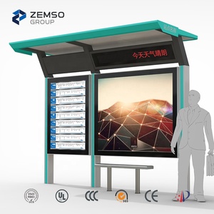 Parada de Autobús Inteligente de Aluminio para Exteriores con Pantalla LCD, Publicidad Digital, APIs e Integraciones - Product Image 3