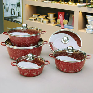 Ensemble de Cuisson de Cuisine 12 Pièces, Batterie de Cuisine Antiadhésive en Aluminium pour Mijotés avec Revêtement Antiadhésif - Product Image 5