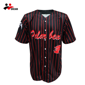 Maglietta da Baseball professionale personalizzata con maglie da Baseball da uomo a strisce sublimate personalizzate - Product Image 3