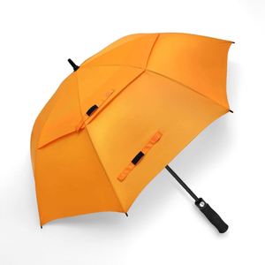 Promotion Business Gift Fully-Automatic Custom Logo American Style Breathable Double Layer Extra <b>Large</b> Size Straight <b>Umbrella</b> - Product Image 3