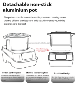 Machine à Fufu Robuste 6L Grande Capacité, Automatique et Électrique, avec Cuve Intérieure Antiadhésive pour Restaurants Familiaux Africains - Product Image 4