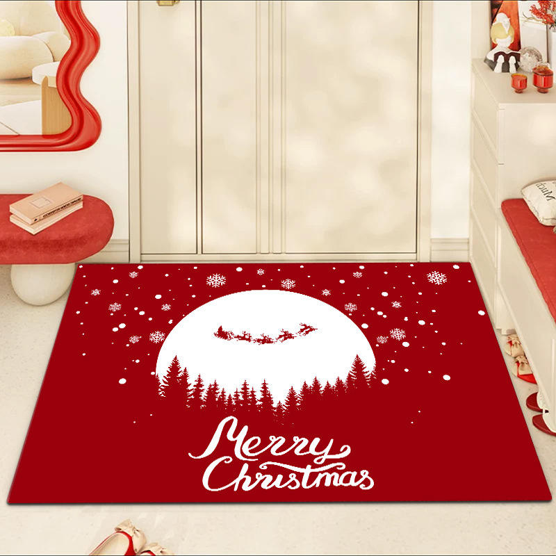 Red Elk on snowy night