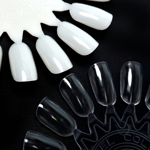 Rueda de exhibición de uñas con diseño de girasol de 18 puntas, muestra de color de esmalte en gel, herramienta de práctica de manicura de uñas postizas de material ABS pre-diseñado - Product Image 3