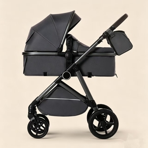 Système de poussette légère avec logo personnalisé, cadre en acier durable, pliable, facile à manier pour les voyages avec bébé - Product Image 1