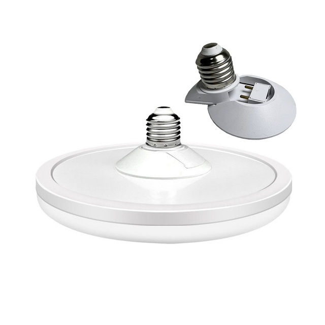 Lamp Cap Removable Saving Load Space 85-265v  Full Plastic  18W 24W 36W 50W 80W E27 UFO Led Lighting Bulb