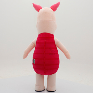 Disfraces inflables de mascota de cerdito de dibujos animados rojo para adultos, para caminar en eventos, alquiler, ropa inflable de cerdito de 2.2m, ¡gran oferta! - Product Image 4
