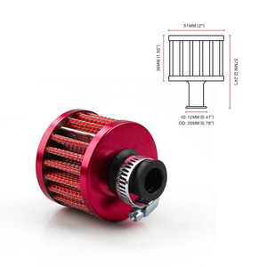 Filtre à air pour modification de voiture, tête de champignon rouge de 12 mm pour mise à niveau General Motors - Product Image 3