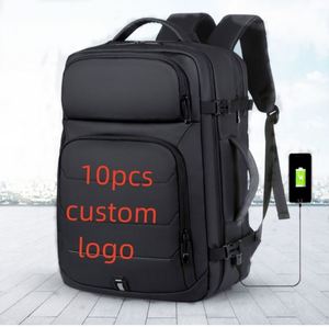 Sac à dos d'école imperméable antivol avec logo personnalisé, grand sac de voyage d'affaires avec sac à dos portable pour ordinateur portable pour hommes - Product Image 1