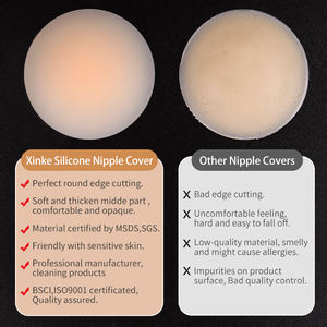 8CM/10CM/13CM自己接着丸胸パスト切断ペタルブラシリコーン乳首カバー - Product Image 4