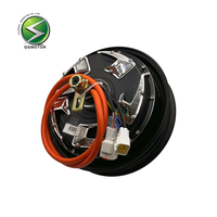 QSMOTOR 10 V4 2000W 45H con Controlador Fardriver ND72300 y Pantalla LCD DKD, Kit Completo de Cableado y Interruptor de Aceleración