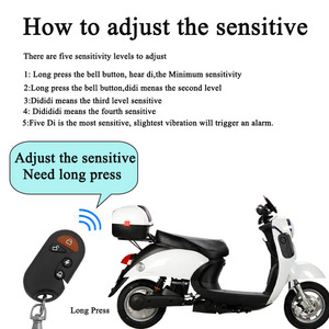 Không Dây An Ninh Báo Động Rung 130dB Không Thấm Nước IP65 Chống Trộm Sừng Có Thể Sạc Lại Cho Xe Đạp Xe Máy E-Xe Đạp Xe Tay Ga - Product Image 6