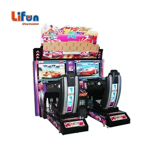 Machine de jeu d'arcade de course de voiture Outtrun d'intérieur à 2 joueurs fabriquée en usine Machine de jeu de course pour enfants adultes avec moniteur de 42 pouces
