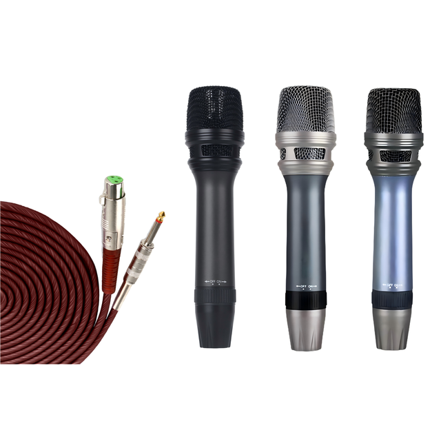 High Quality Handheld Metal Wired Dynamic Microphone Super-Cardioid for Conference Gaming XLR Audio Mixer Speaker Wire Home Song