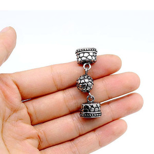 yunnique Tibetan Silver Magnetic Clasp <b>Bracelet</b> Buckle Lock Shape Casting Unisex Jewelry Accessory For <b>Leather</b> Cord <b>Bracelets</b> - Product Image 4