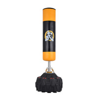 Support de sac de frappe autoportant robuste en PU pour enfants, avec remplissage eau et sable