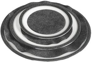 Lot de 48 tampons de protection ronds pour le stockage des plats en <span class=keywords><strong>porcelaine</strong></span>, 3 tailles, séparateurs d'assiettes en <span class=keywords><strong>feutre</strong></span> gris doux pour l'emballage des ustensiles de cuisine en <span class=keywords><strong>porcelaine</strong></span> - Product Image 3
