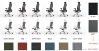 Chaise de directeur exécutif réglable professionnelle chaise de personnel de conférence ergonomique de style moderne avec appui-tête