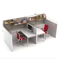 Poste de travail modulaire triangulaire en bois pour bureau, espace de travail collaboratif à 120 degrés, bureau pour 3 personnes