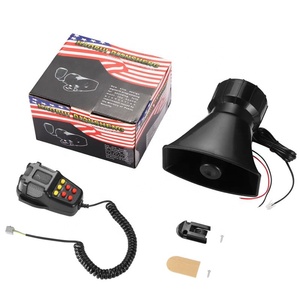 HAORUI - Sirena de Alarma para Coche y Motocicleta, 12 V, 7 Sonidos, Color Negro - Product Image 1