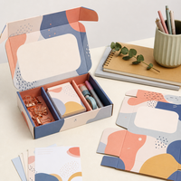 Boîte pliante pour équipement de sport avec plateau en papier bleu-vert, emballage d'accessoires en carton
