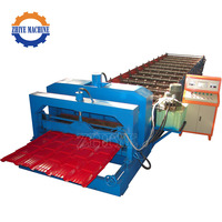 Machine de formage de rouleaux de tuiles en acier galvanisé sur mesure, ligne de production automatique de tuiles émaillées