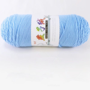 <span class=keywords><strong>Fil</strong></span> <span class=keywords><strong>à</strong></span> <span class=keywords><strong>tricoter</strong></span> 100% <span class=keywords><strong>acrylique</strong></span> super doux pour le crochet, 5 brins avec grosse pelote de 200g en coton laitier - Product Image 1