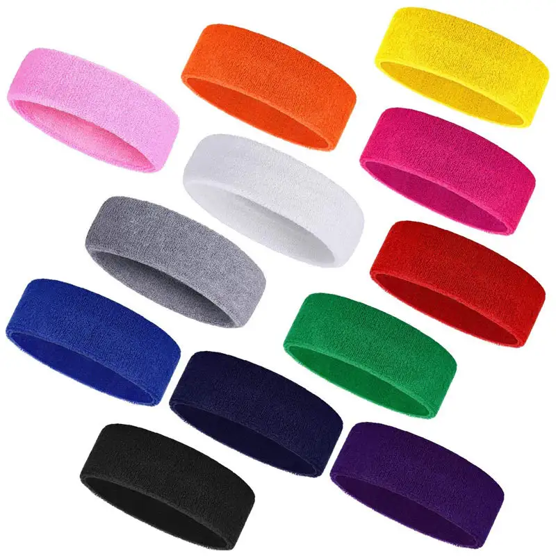 Wholesale hot selling Men Stretchy Athletic Custom Sweatband Designer Headband Elastic Custom Headbands