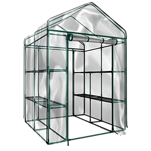 Kit de invernadero de servicio pesado con ventanas laterales de malla Marco de metal para jardines de tomates al aire libre - Product Image 2