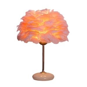 <span class=keywords><strong>Lampada</strong></span> da Tavolo in Ceramica con Design Moderno a Forma di Piuma per Camera da Letto Femminile, Luce Romantica di Lusso per Comodino, Regalo Romantico - Product Image 5