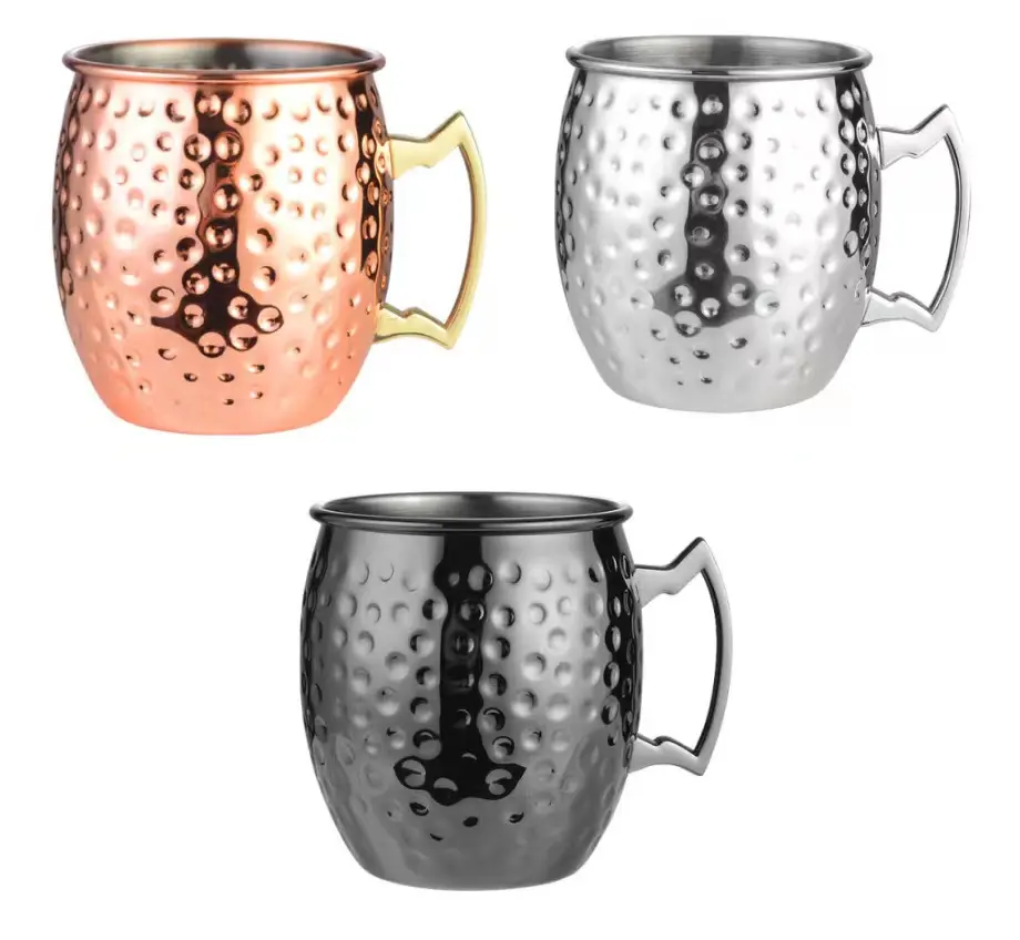 Mazing High Quality New Stainless Steel Product Copper Hammered Moscow Mule Mug Cup For Cocktail