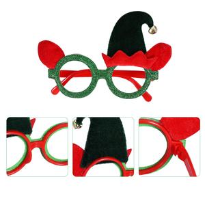 24 Piezas de Monturas de Gafas de Fiesta con Brillantina Navideña de Varios Estilos para Decoración de Fotos en Fiestas Familiares de Navidad - Product Image 4