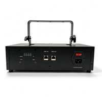 Projecteur d'animation à double tête 3W RGBW, faisceau laser, lumière DMX512, son actif, bar, club, KTV, fête de Noël, scène, IP33, aluminium