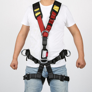 Alnas Half-body Safety Harness Adjustable Length Polyester Quick Connect Buckle 4 D-rings Stainless Steel Fall Protection - Product Image 1