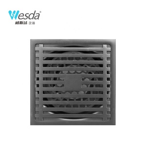 WESDA <span class=keywords><strong>Ducha</strong></span> de baño Filtro de pelo antiolor Desagüe de piso de <span class=keywords><strong>ducha</strong></span> cuadrado de acero inoxidable con rejilla de cubierta extraíble - Product Image 5