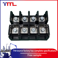 PD 100-XX-01TD série connecteur de fil 4P à courant élevé bornier à vis sur rail DIN 600V 200A isolation électrique en laiton