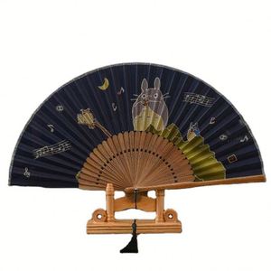 Abanicos Plegables de Bambú de Alta Calidad de 21 cm, al Mejor Precio, de Larga Duración, con Hermosa Decoración de Flores Talladas y Pintadas, Portátiles - Product Image 1