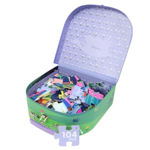 Rompecabezas de la Bella Durmiente de 104 piezas para niñas de 5 a 7 años, juego educativo en caja de regalo, esquinas redondeadas, diseño plano - Product Image 2