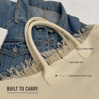 Sac à main en toile de luxe grande capacité, simple et élégant, personnalisable, sac fourre-tout décontracté unisexe