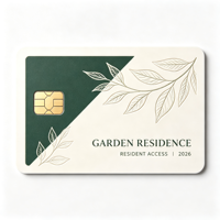 Luxury PVC Contact IC Access Card Full Color Printable Rewritable 4428 Waterproof/Weatherproof Access Control